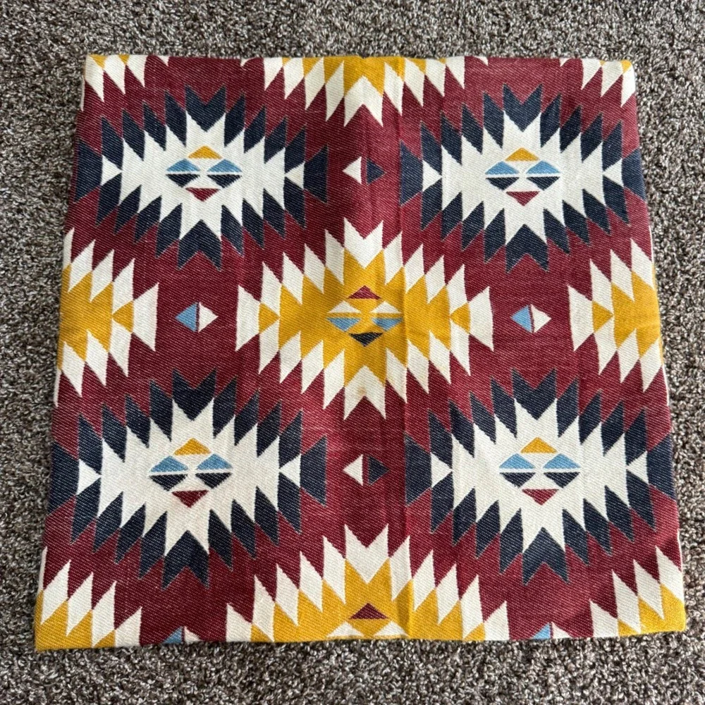 IKEA Fransine Pillow Cover Cushion‎ Case 50x50cm 20x20 Southwestern Geometric